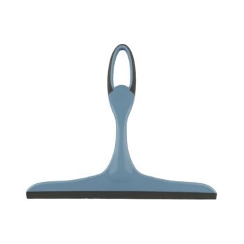 Gray blue window squeegee with bi-material handle L 20 cm