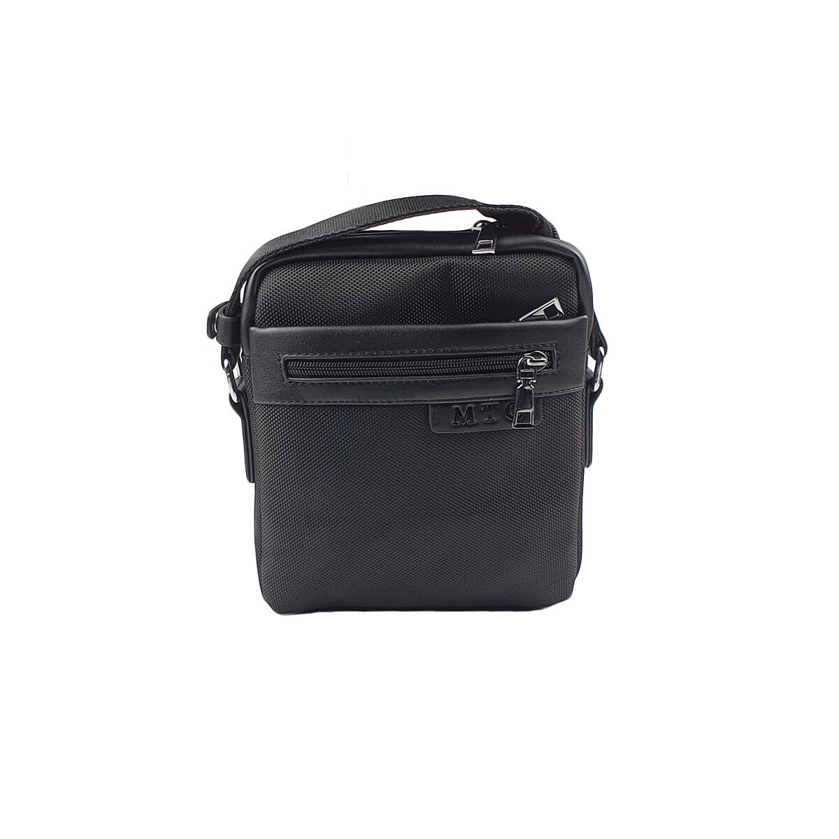 Sacoche synthétique noir à plusieurs compartiments et pochettes L 18 x l 7 x H 21 cm avec une bandoulière réglable MTC