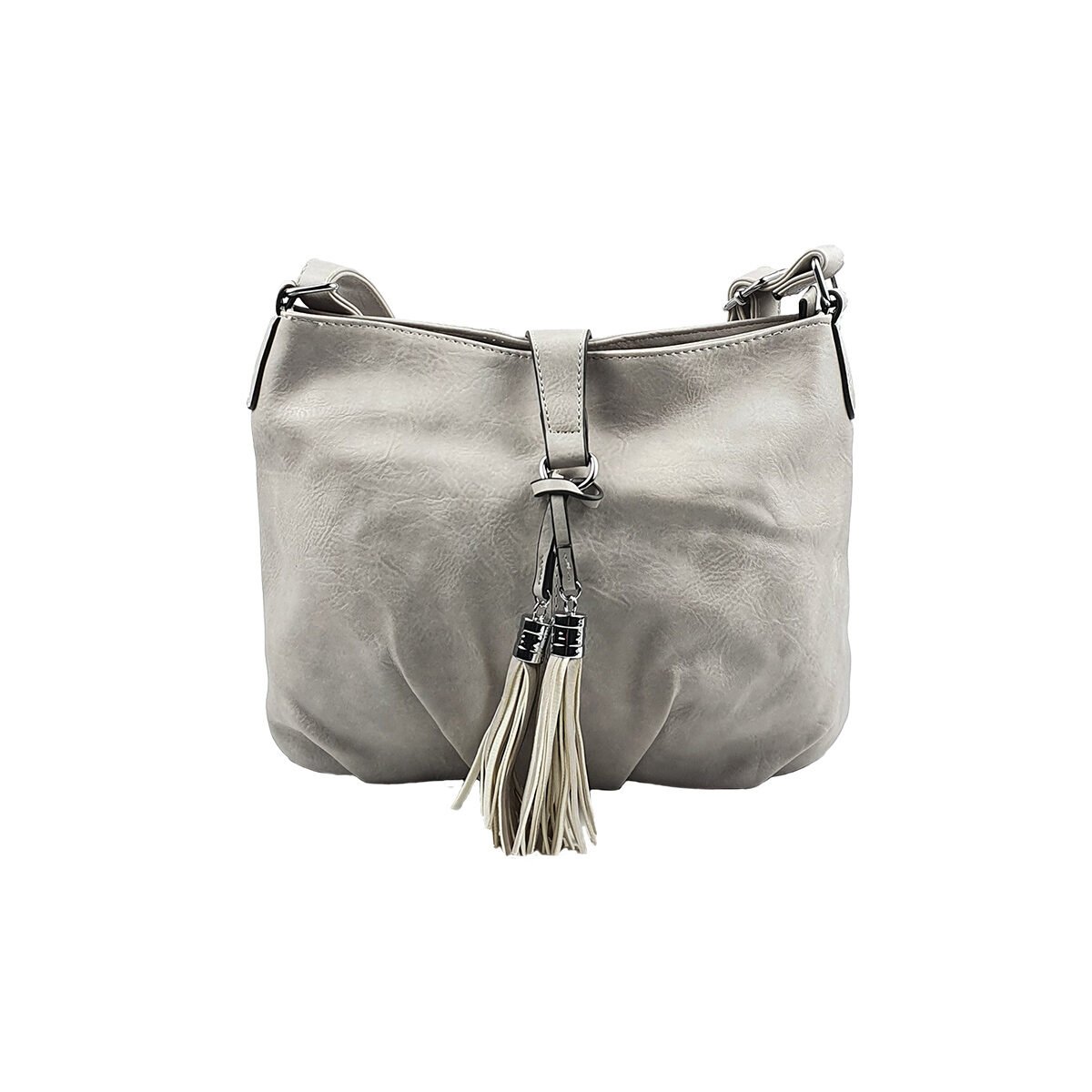 Sac à main synthétique à plusieurs compartiments et pochettes L 30 x l 9 x H 25 cm à bandoulière réglable