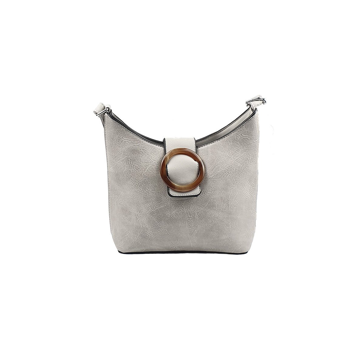 Sac à main synthétique à plusieurs compartiments et pochettes L 21 x l 8 x H 23 cm à bandoulière réglable