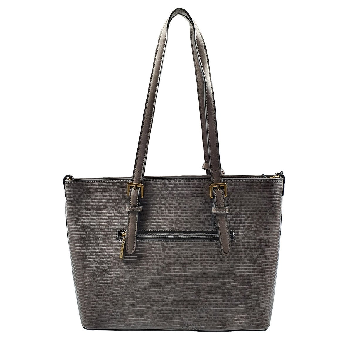 Synthetic handbag with several compartments and pockets L 35 x W 12 x H 23 cm with 2 handles and an adjustable shoulder strap Mandoline