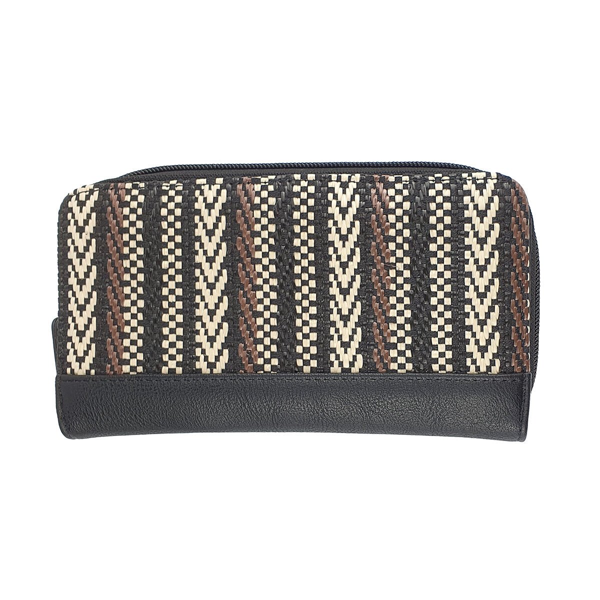 Portefeuille compagnon synthétique à divers compartiments L 19.0 x l 2.5 x H 11.0 cm Melanie