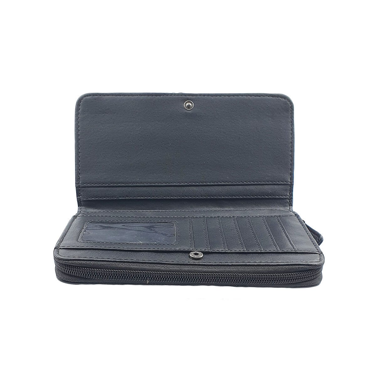 Portefeuille compagnon synthétique à divers compartiments L 19.0 x l 2.5 x H 11.0 cm Melanie