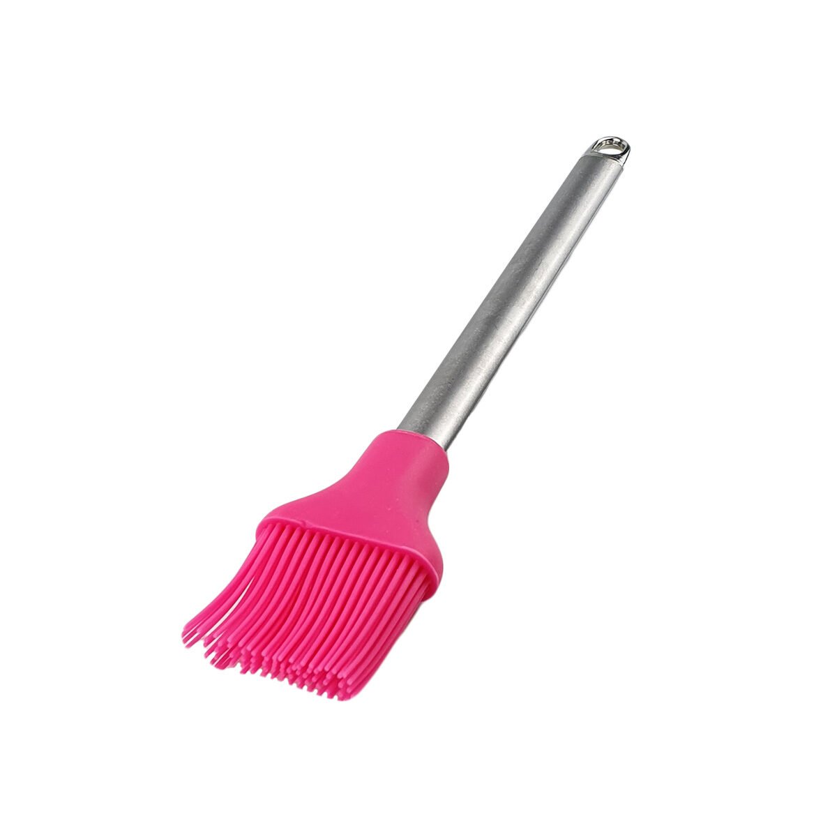 Pinceau en silicone avec manche en acier inoxydable L 26 cm