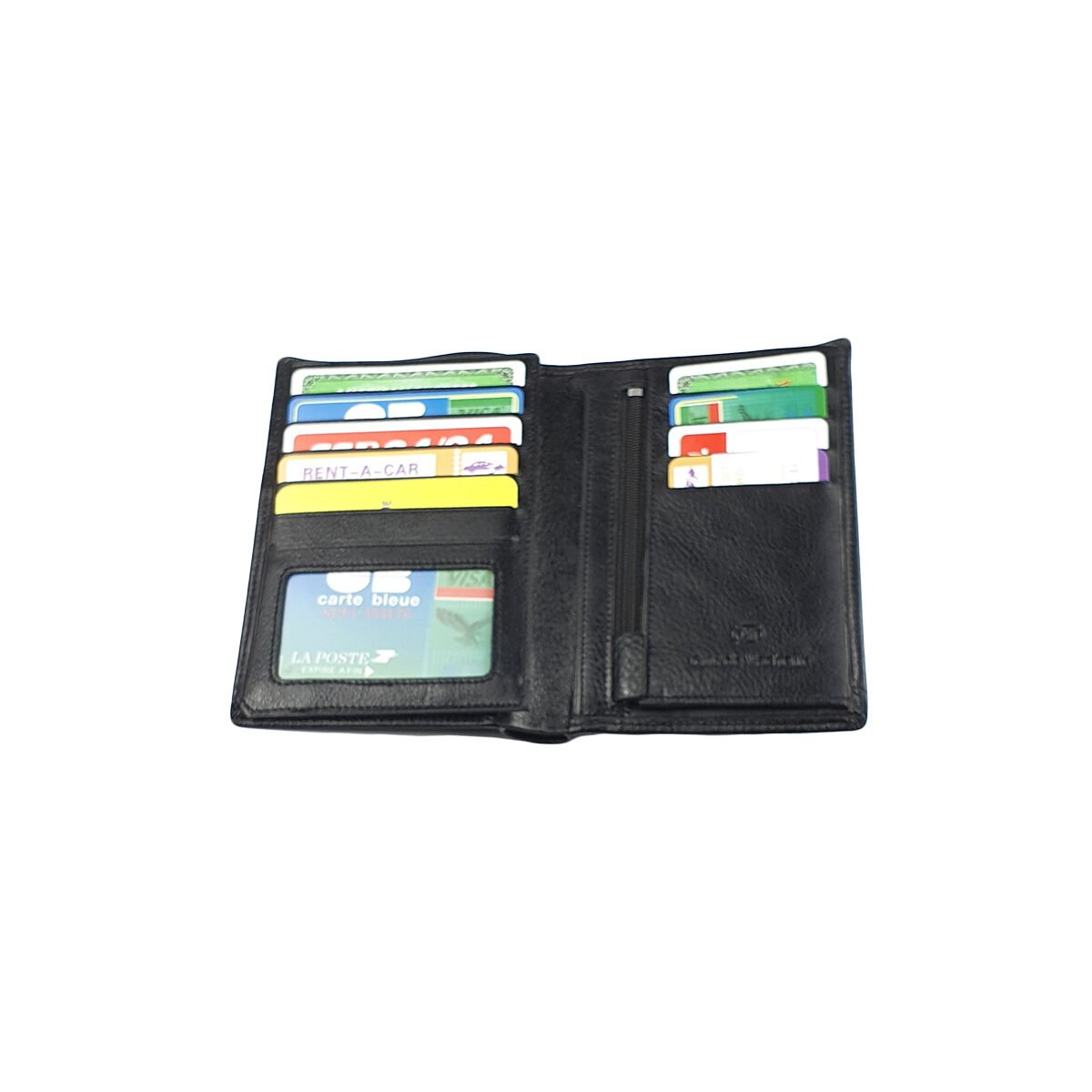 Portefeuille classique GM en cuir vachette à divers compartiments L 15.0 x l 2.5 x H 10.5 cm Eléphant d'Or