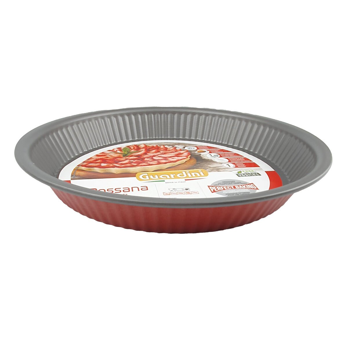 Moule à tarte en acier allié anti-adhérent D 28 cm Rossana