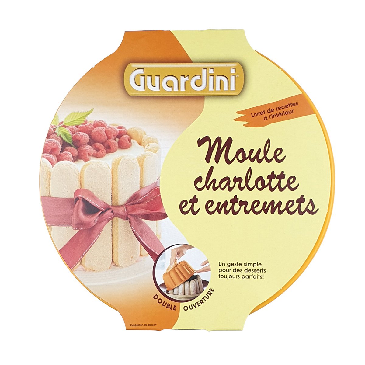 Moule à charlotte et entremets en plastique D 20 cm avec livret de recettes  Guardini - B Queen Market