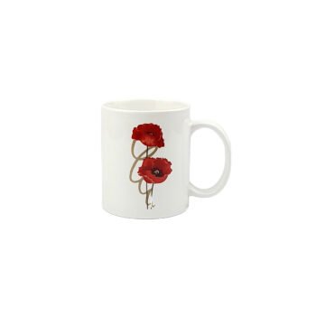 Mug en céramique 35 cL coquelicots