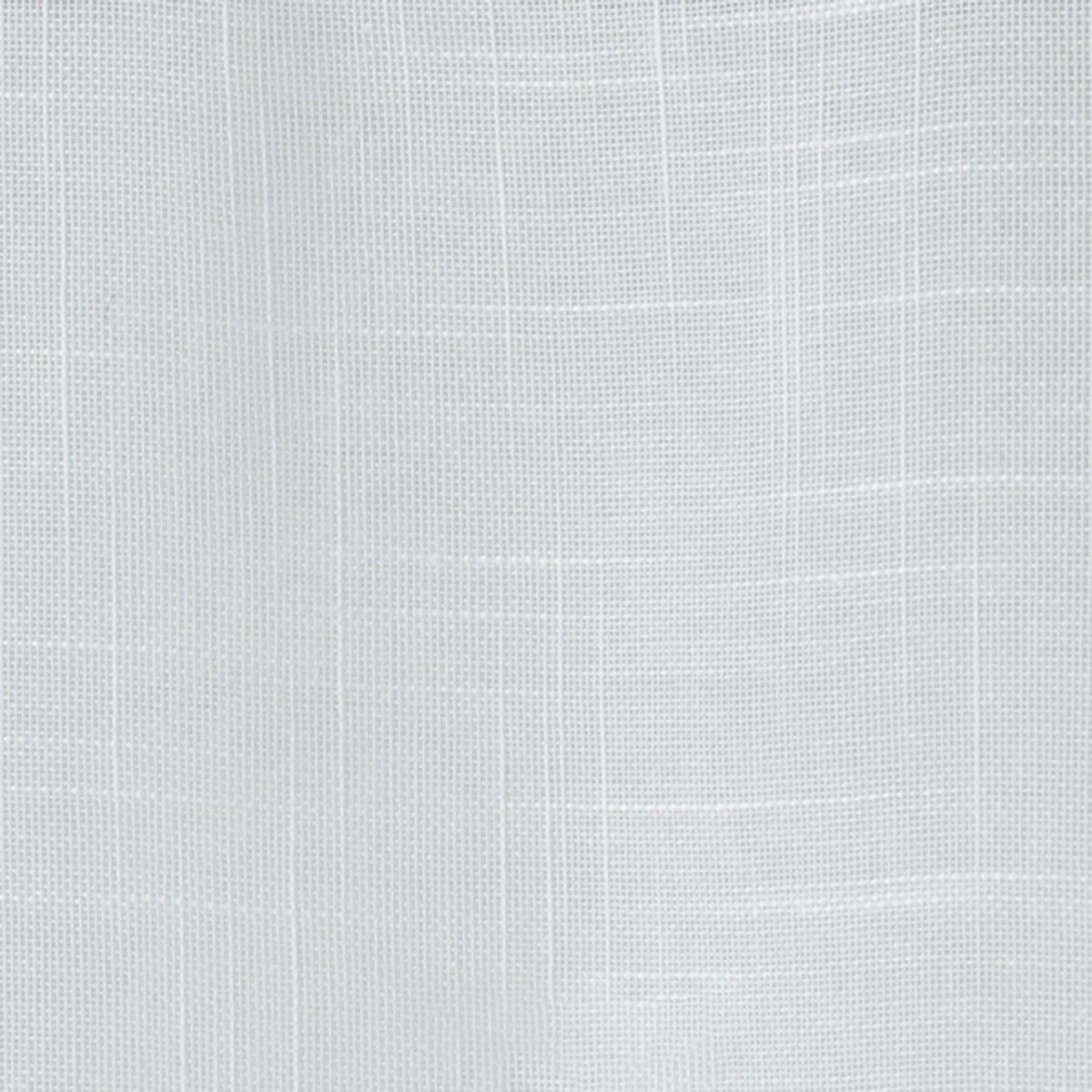 Pair of straight curtains with loops in Zazy woven linen-effect veil in white polyester Interior softness