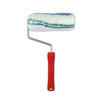 Rouleau de peinture à fibre courte anti-goutte pro l 20 cm avec manche L 32 cm