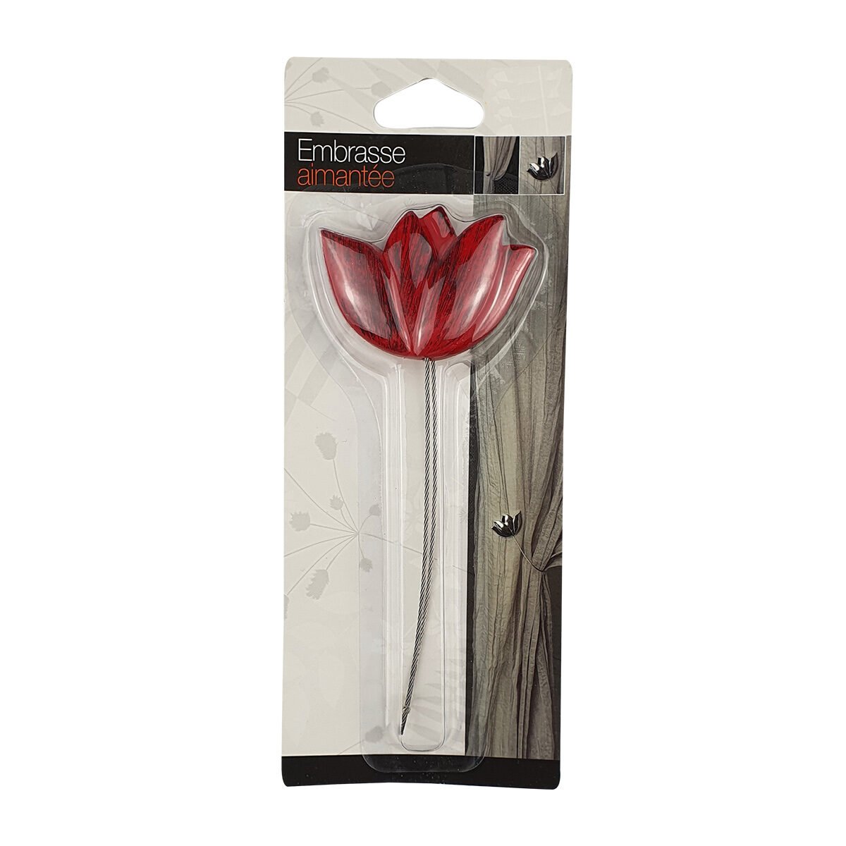 Embrasse à rideau magnétique Tulipe PM en résine Luance