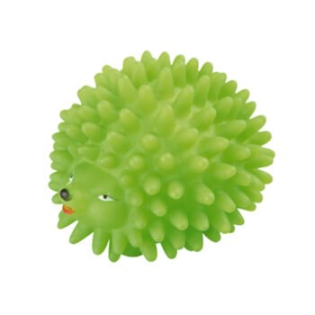 L 9.0 cm vinyl sound green hedgehog toy for dogs Love Story