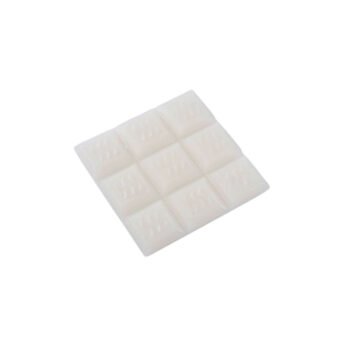White melting wax scented jasmine in square tablet L 7 x W 7 cm Homea