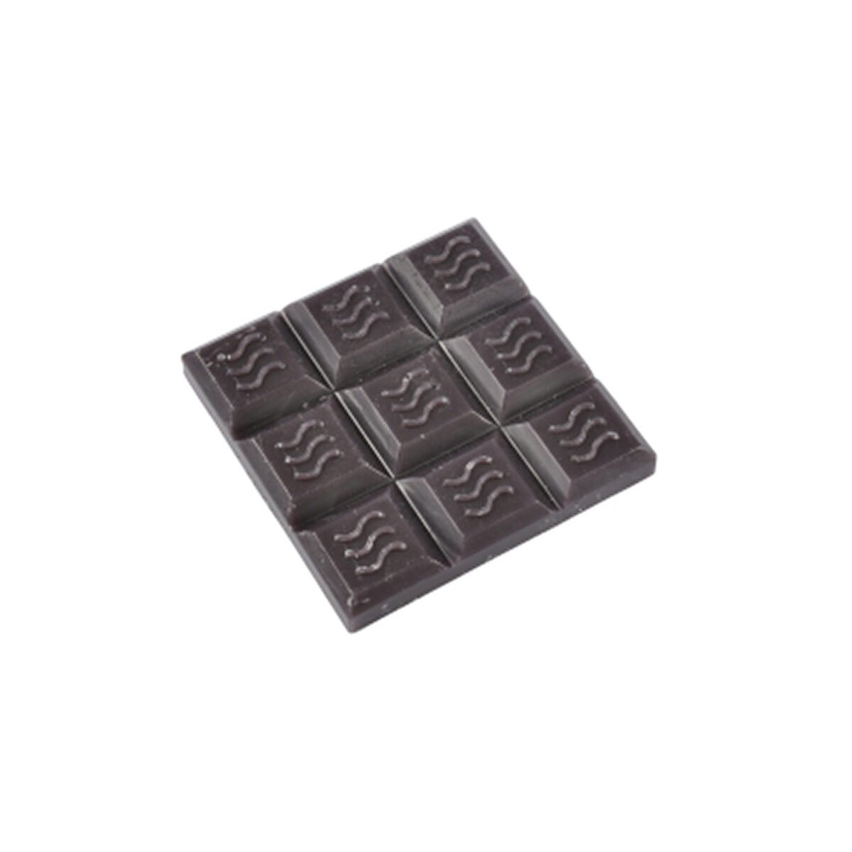 Black melting wax scented cedar wood in square tablet L 7 x W 7 cm Homea