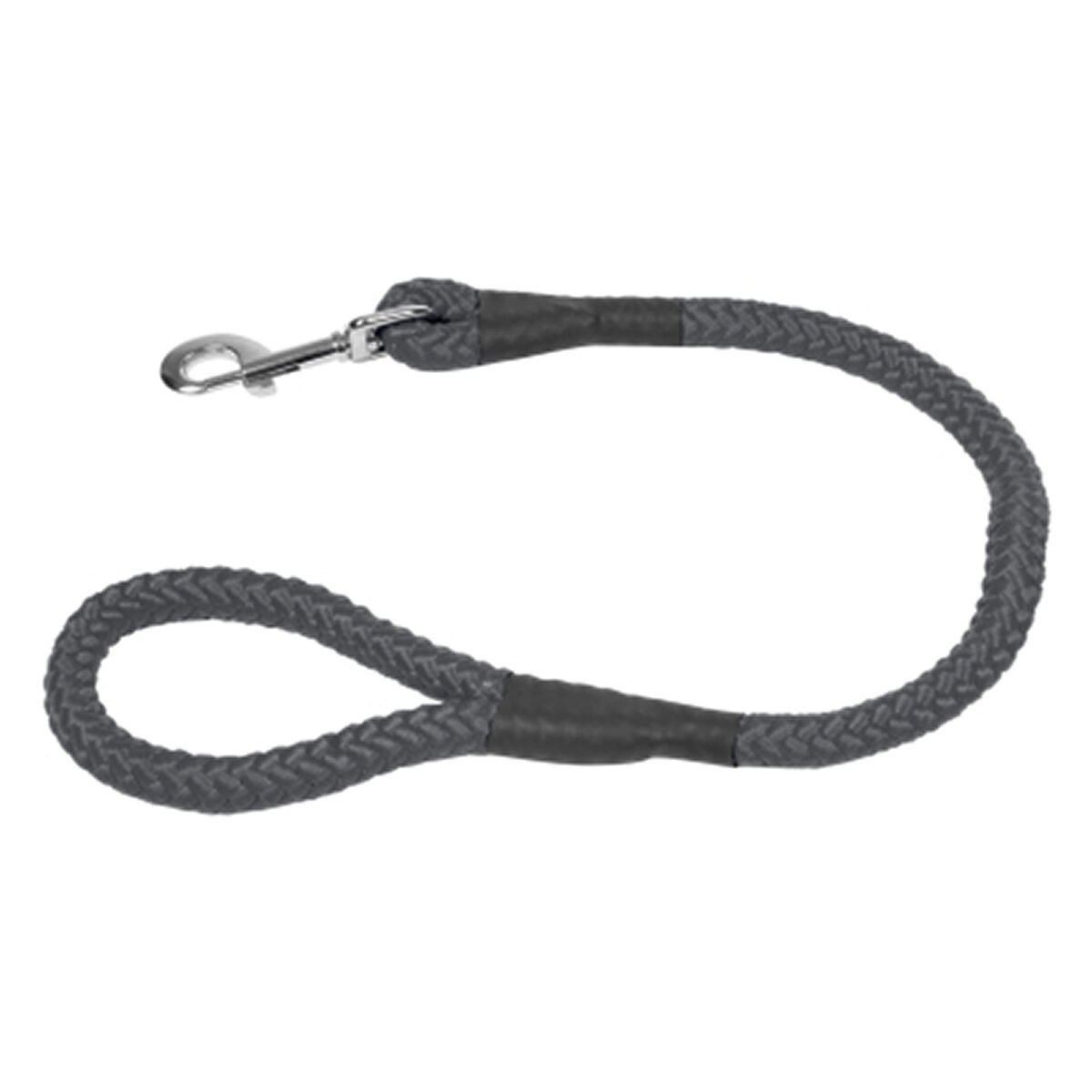Laisse ronde en nylon anthracite L 60.0 x D 1.6 cm pour chien Love Story