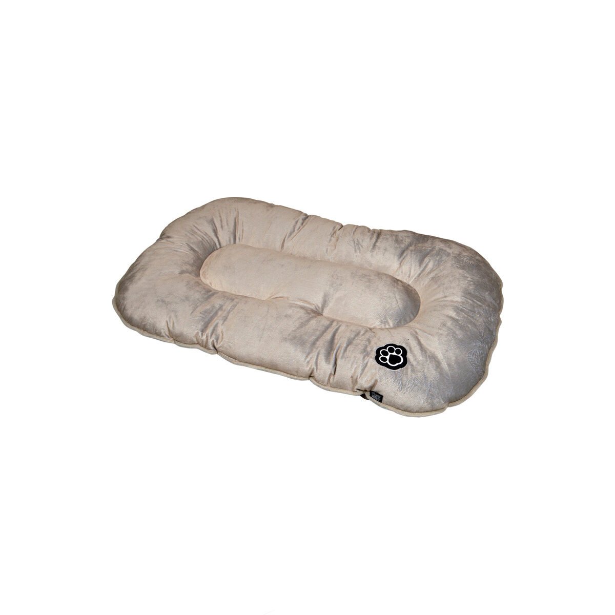 Coussin rembourré beige, ultra doux au toucher et réversible en polyester pour animaux Love Story