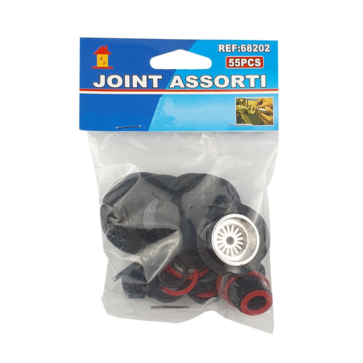 Lot de 55 joints d'étanchéité assortis en tailles et matières différentes