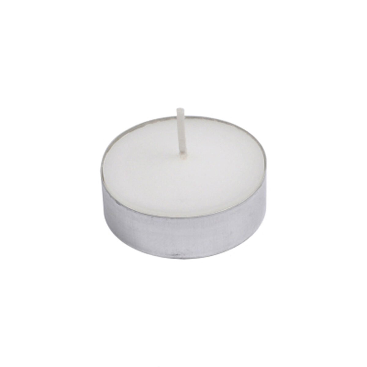 Lot de 50 bougies chauffe-plat blanches classiques durée 3.5 h Homea