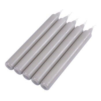 Set of 5 gray scented musk candles, duration 7 hours Homea