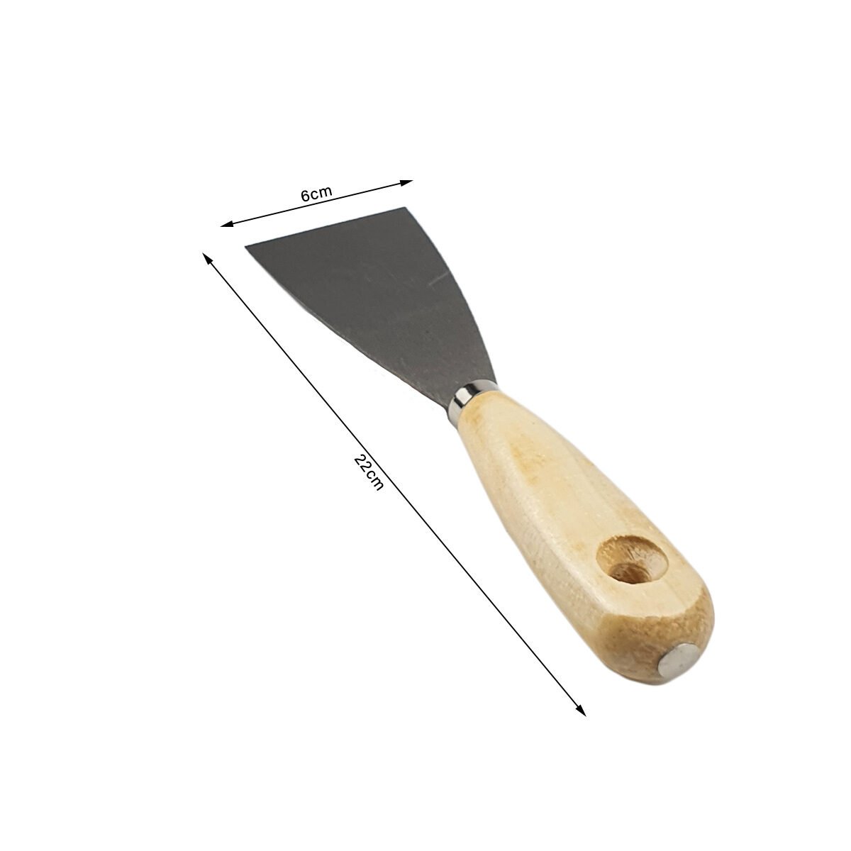 Painter's knife L 22 cm with wooden handle