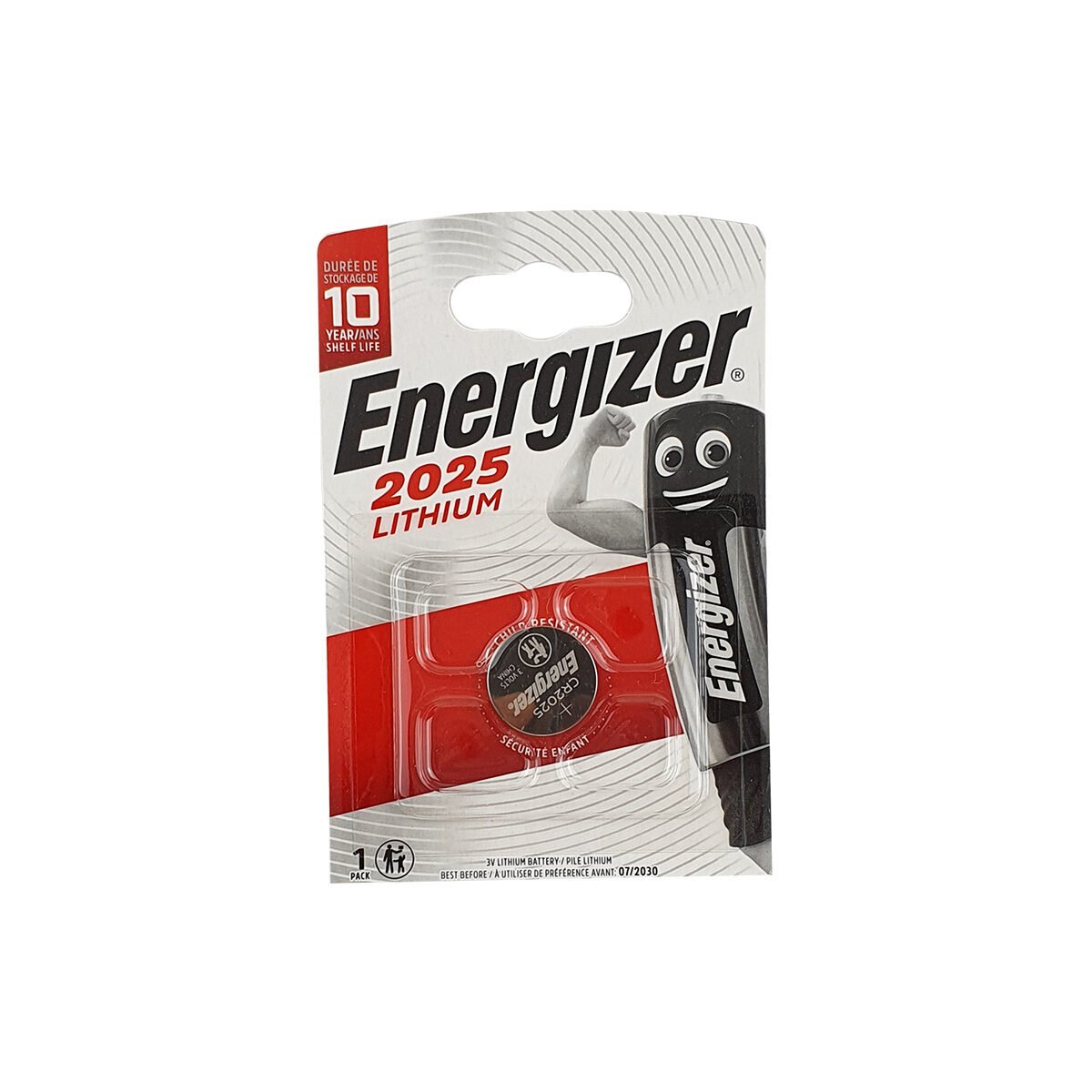 Energizer CR2025 3 V lithium coin cell battery