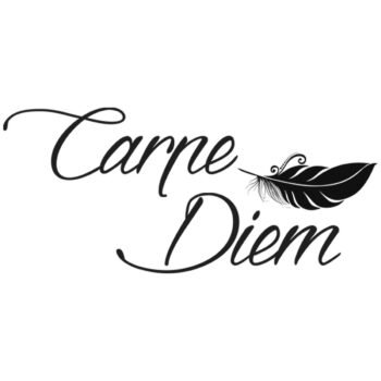 Carpe diem premium quality wall stickers W 105.0 x H 45.5 cm
