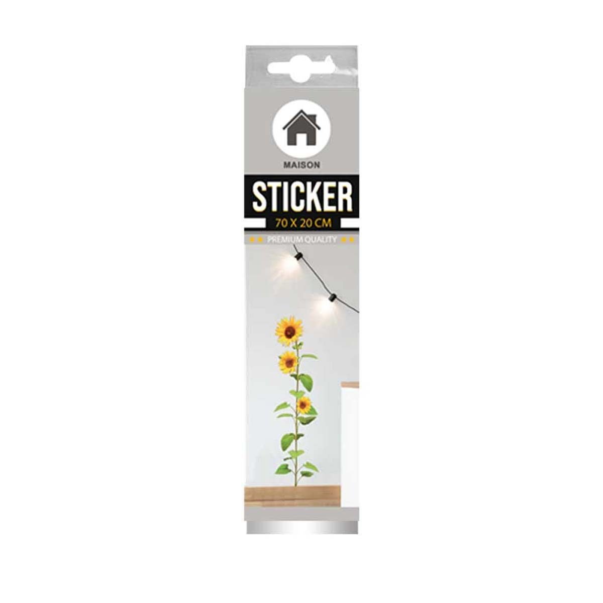 Stickers muraux qualité premium Tournesol l 17.0 x H 66.3 cm