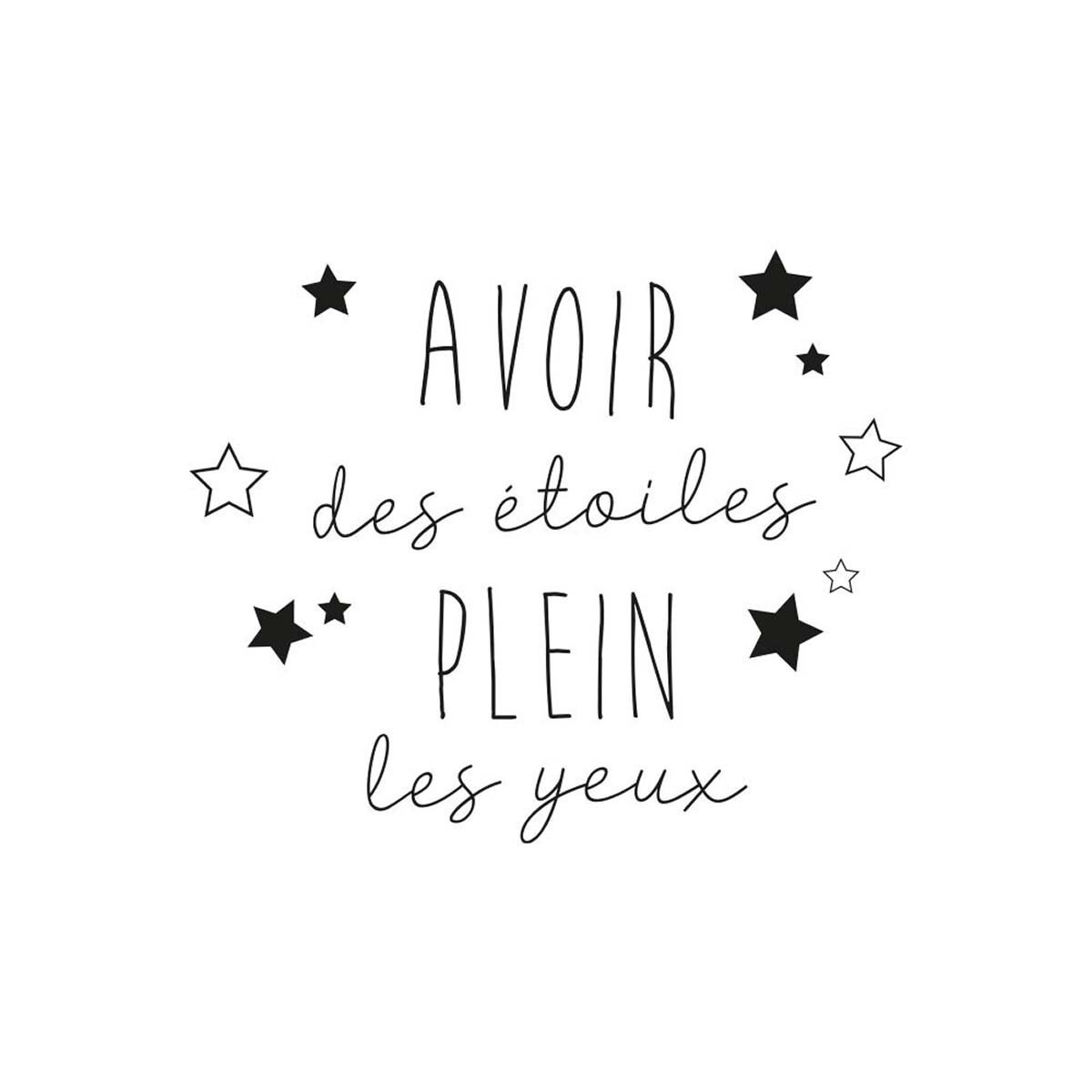 Stickers muraux qualité premium "Avoir...les yeux" l 63.0 x H 47.5 cm