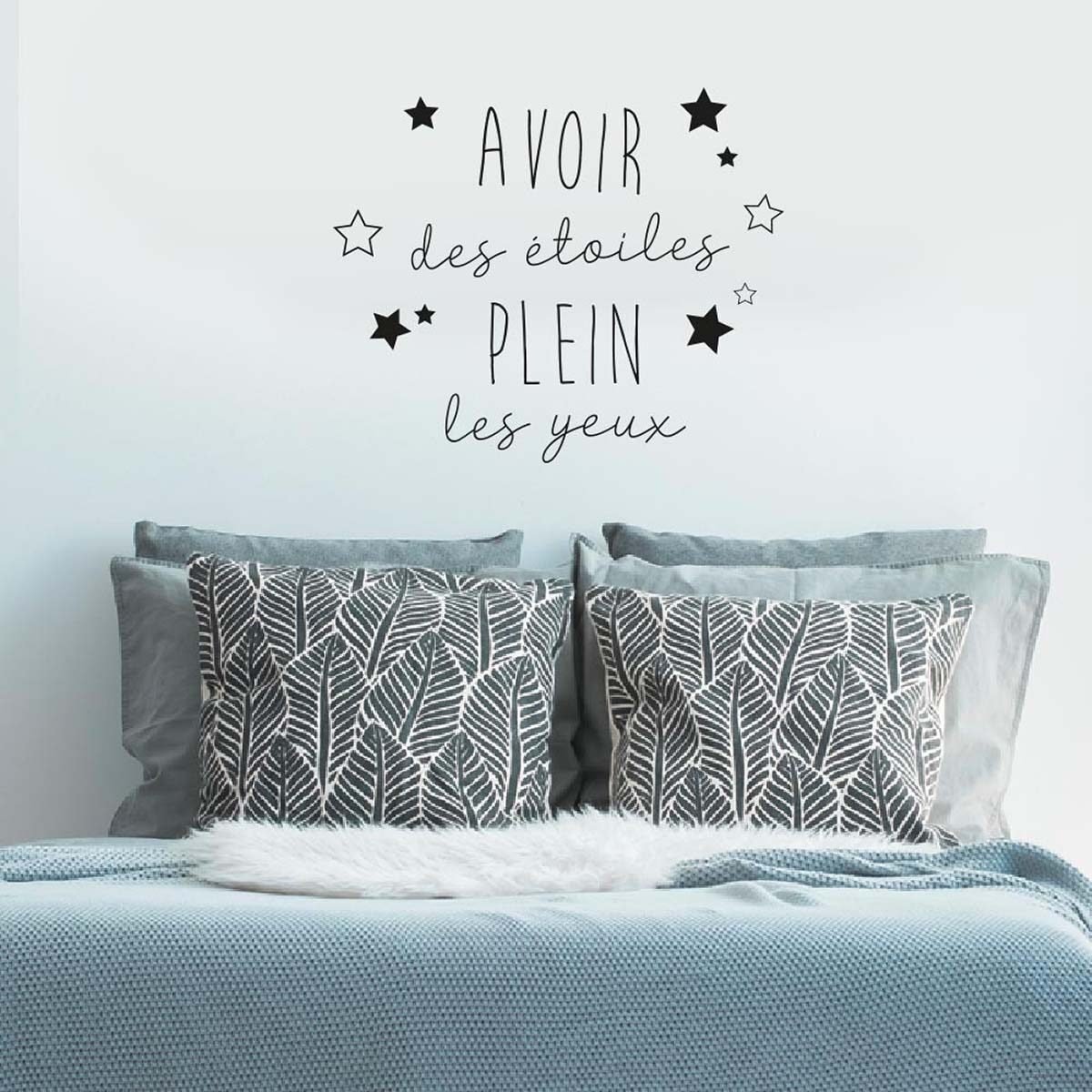 Stickers muraux qualité premium "Avoir...les yeux" l 63.0 x H 47.5 cm