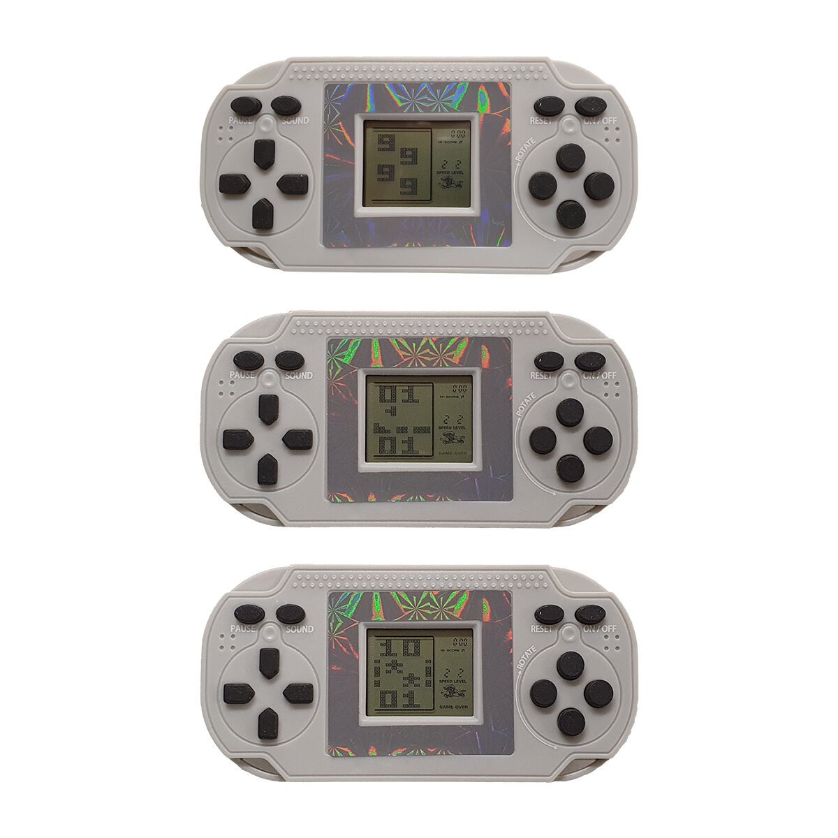 Jeu électronique rétro 8 en 1 L 10.0 x l 1.5 x H 4.5 cm à 2 piles AAA non fournies