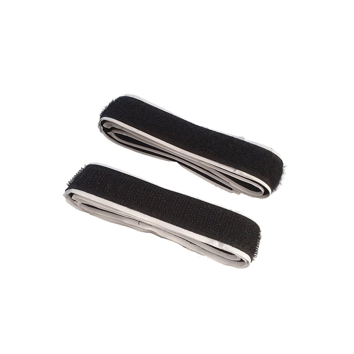 Pair of adhesive Velcro tape L 100 x W 2 cm per strip