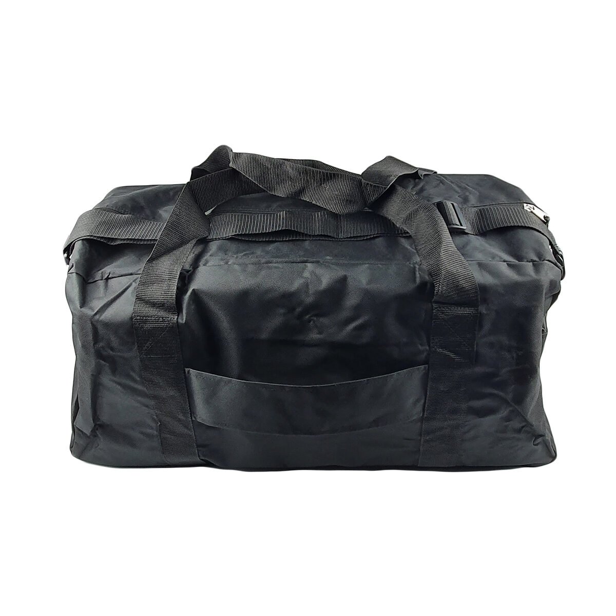 Sac de voyage pliable en polyester et PVC L 67 x l 19 x H 34 cm déplié noir avec 1 poche avant, 2 poignées et 1 bandoulière