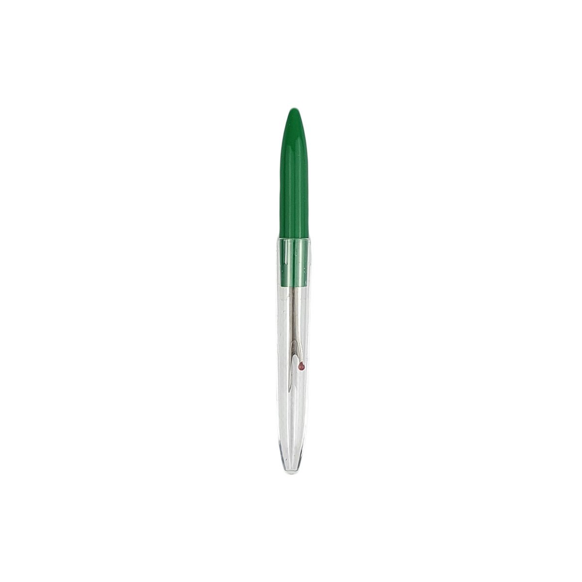 Metal seam ripper with plastic handle and cap