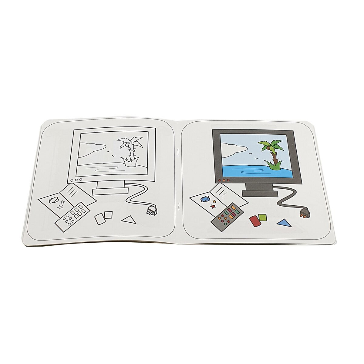 Soft cover coloring book My little coloring pages: the house in 24 pages W 20 x H 20 cm Editions Piccolia