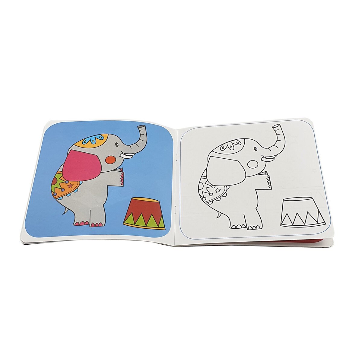 Soft cover coloring book My little coloring pages: the circus in 24 pages W 20 x H 20 cm Editions Piccolia