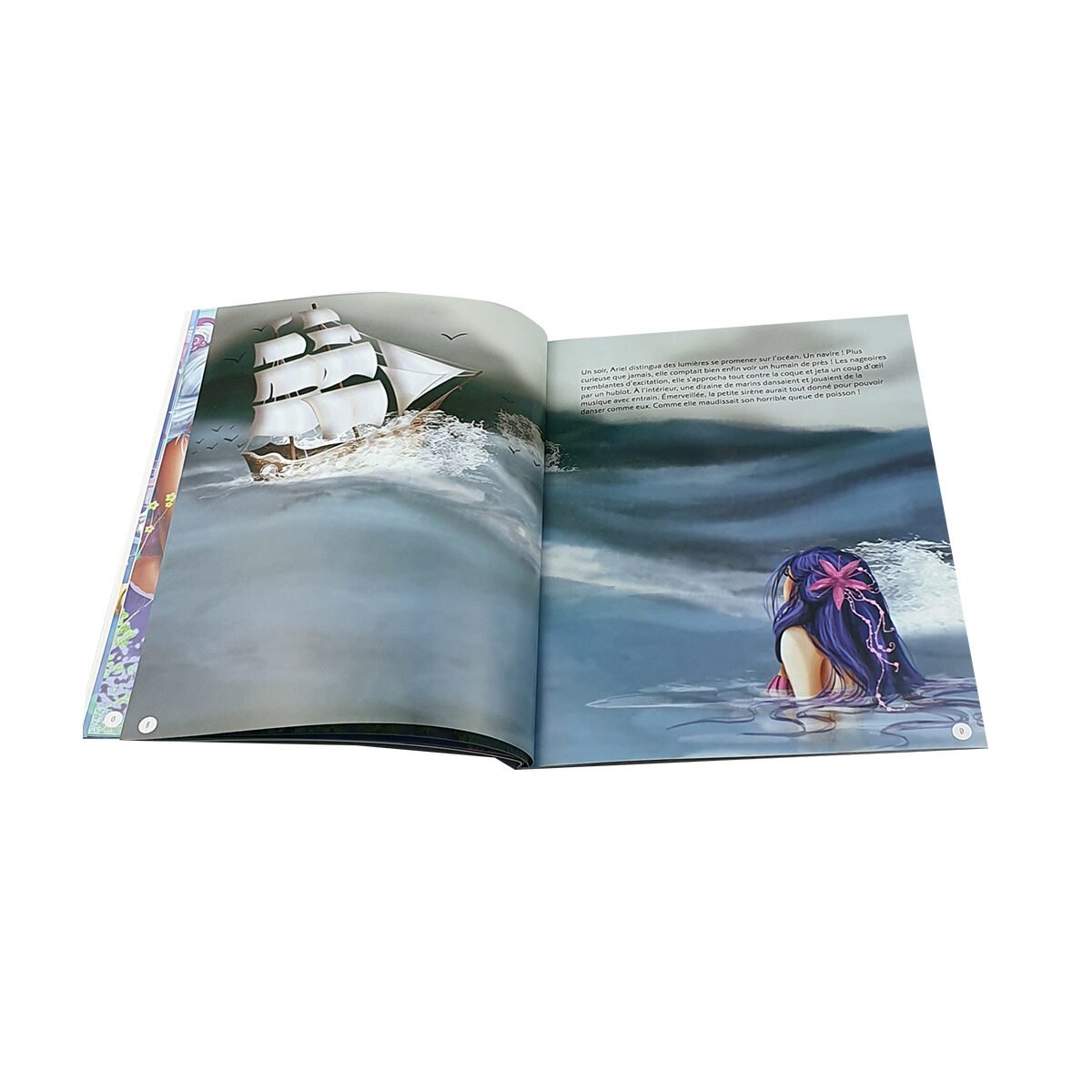 Storybook Once upon a time: the Little Mermaid soft cover in 24 pages W 20 x H 26 cm Editions Piccolia