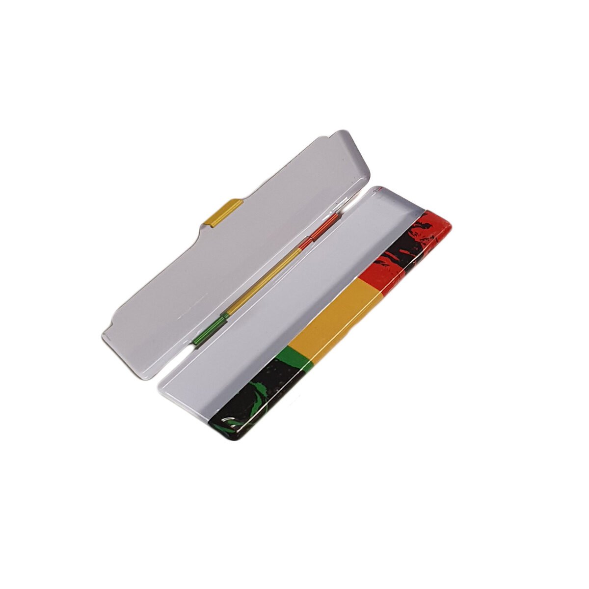 Metal Jamaica rolling paper case L 11.5 x W 3.5 cm