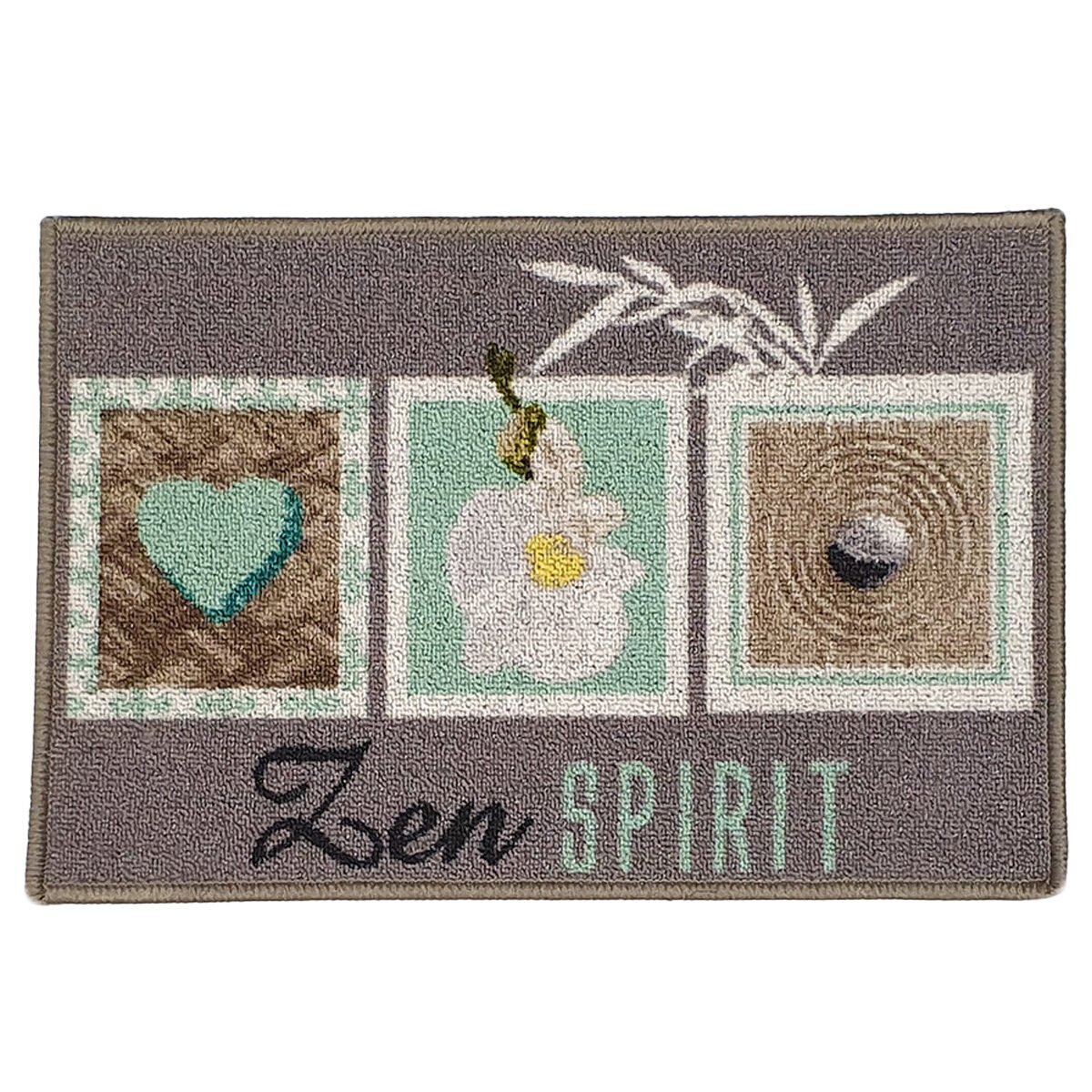 Botanice printed polyamide and latex non-slip decorative rectangle rug Interior softness