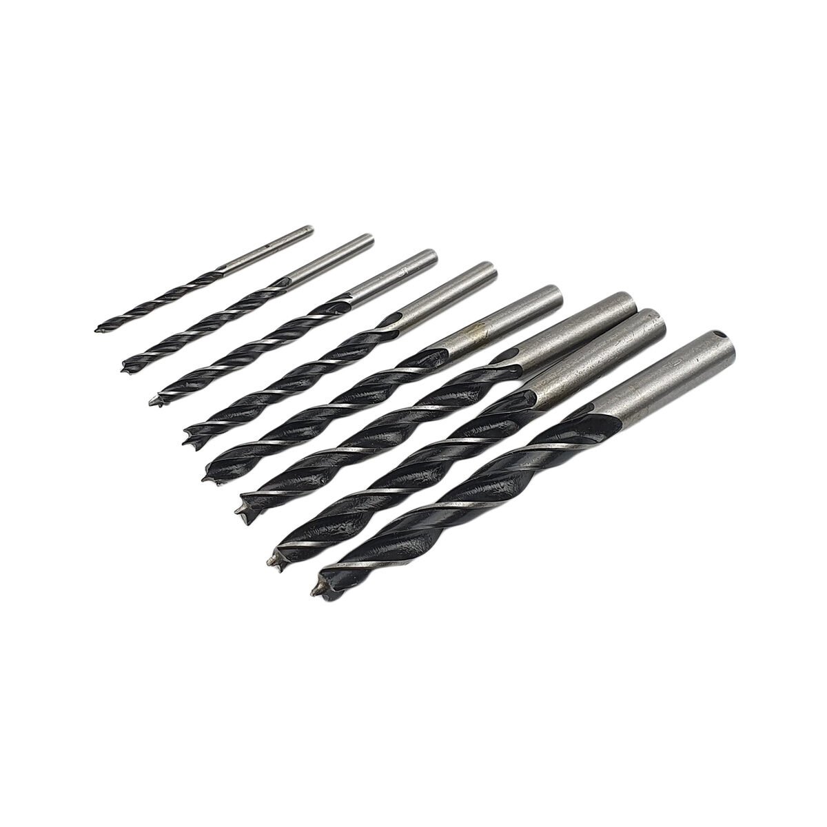 Lot de 8 forets à bois en métal D 3 à 10 mm Cogex