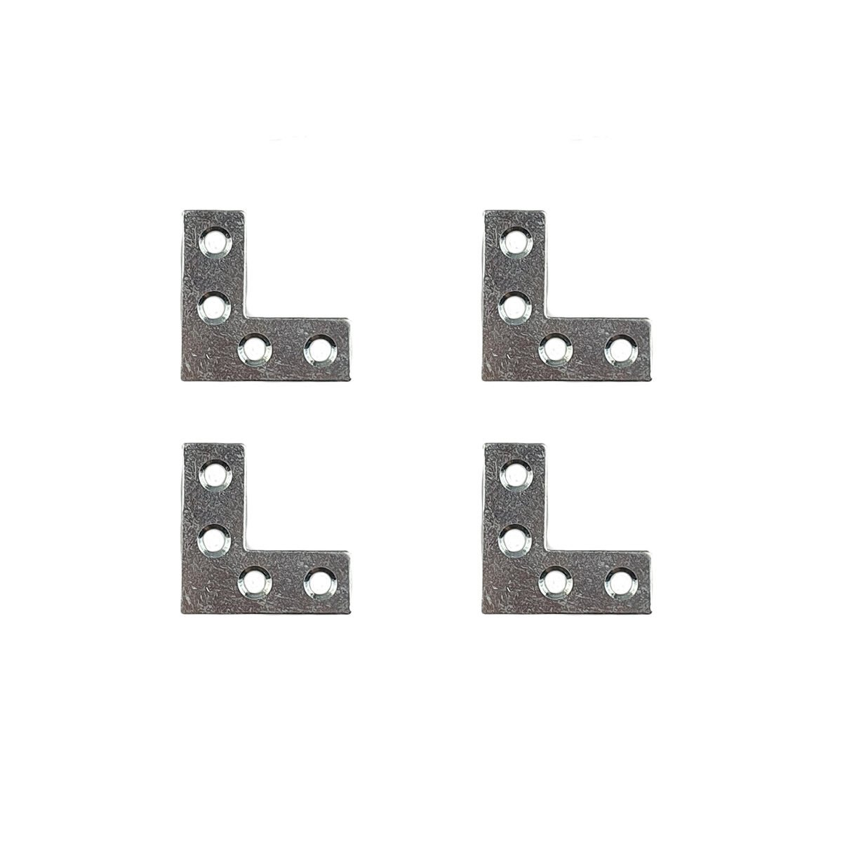 Set of 4 alloy steel mounting brackets L 3.7 x W 3.7 cm L-shaped Cogex