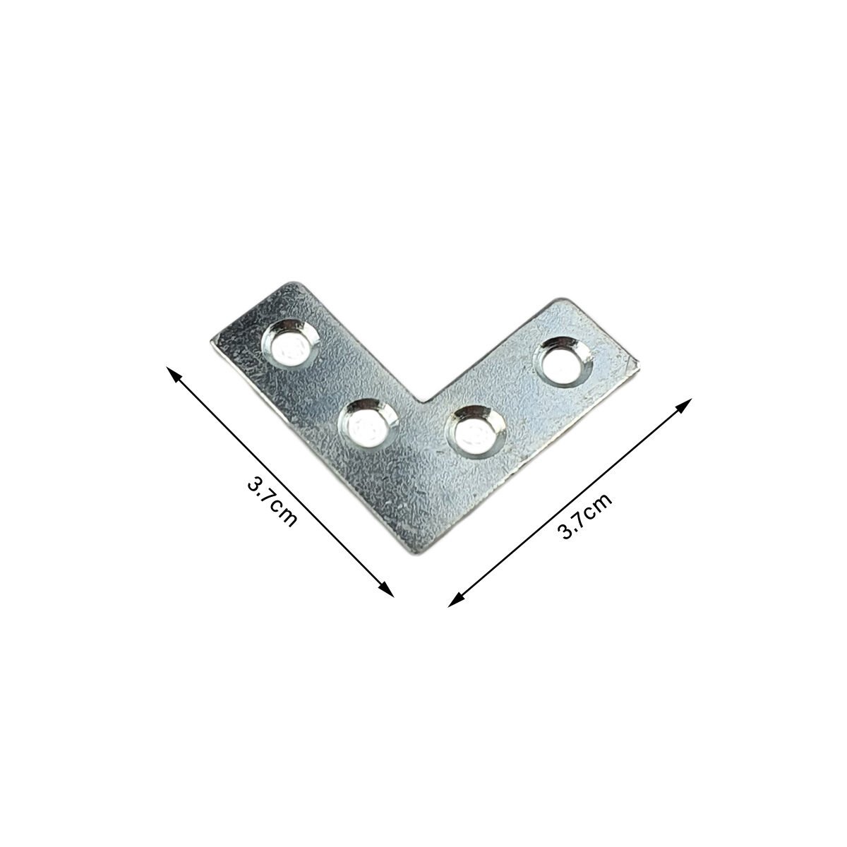 Set of 4 alloy steel mounting brackets L 3.7 x W 3.7 cm L-shaped Cogex