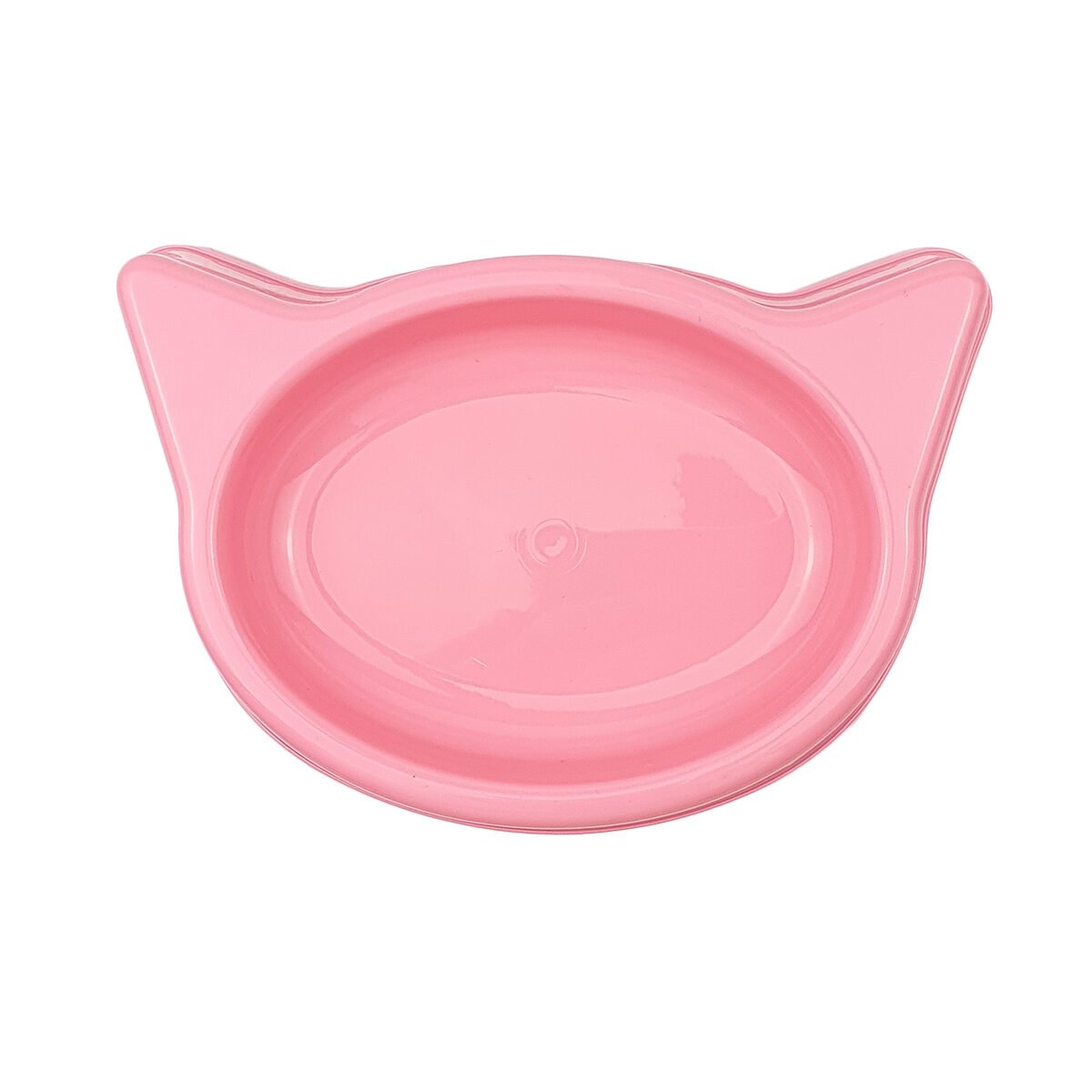 Plastic cat head bowl L 20 x W 13 x H 4 cm for cats