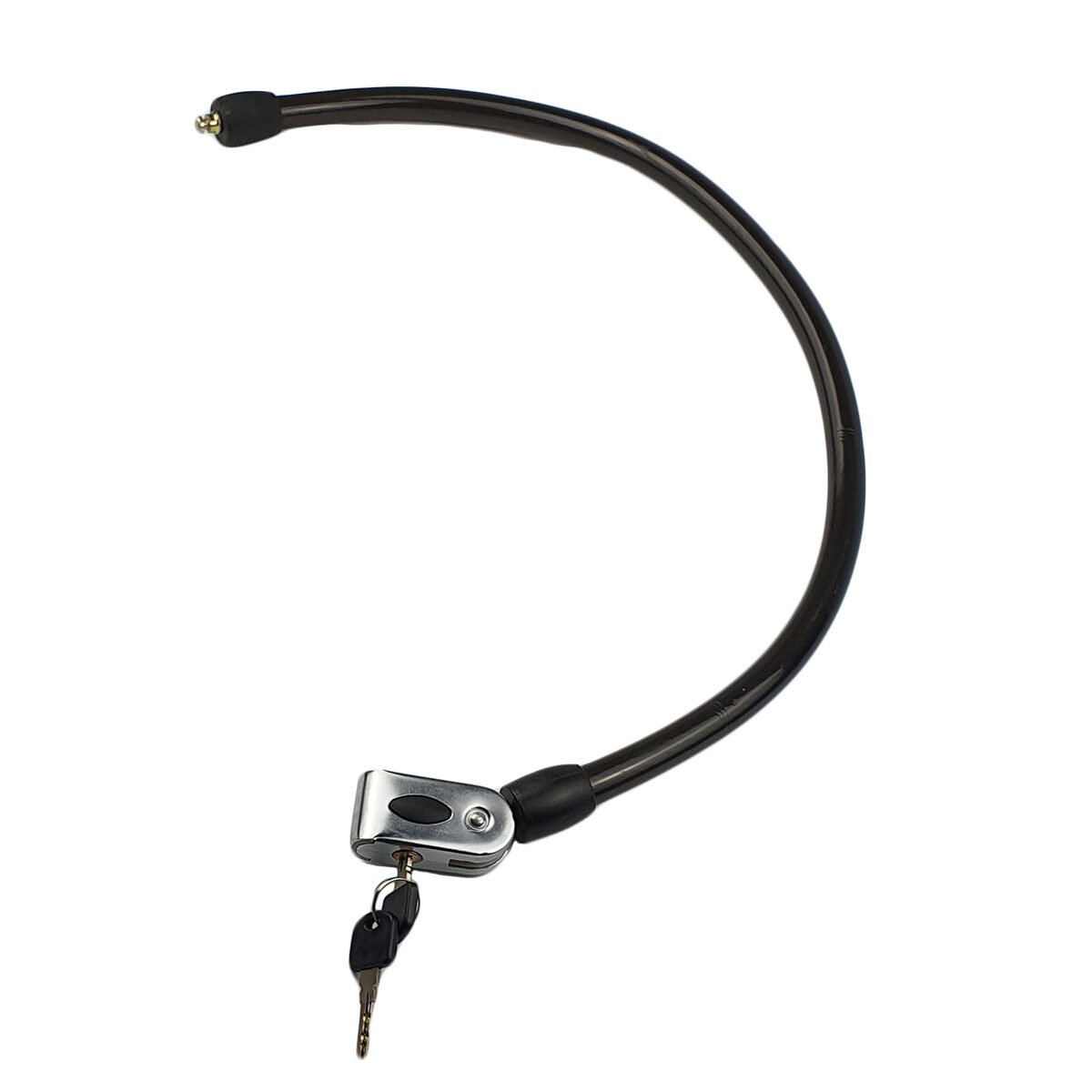 Spiral metal anti-theft cable for bicycle L 80.0 x D 1.6 cm with 2 keys