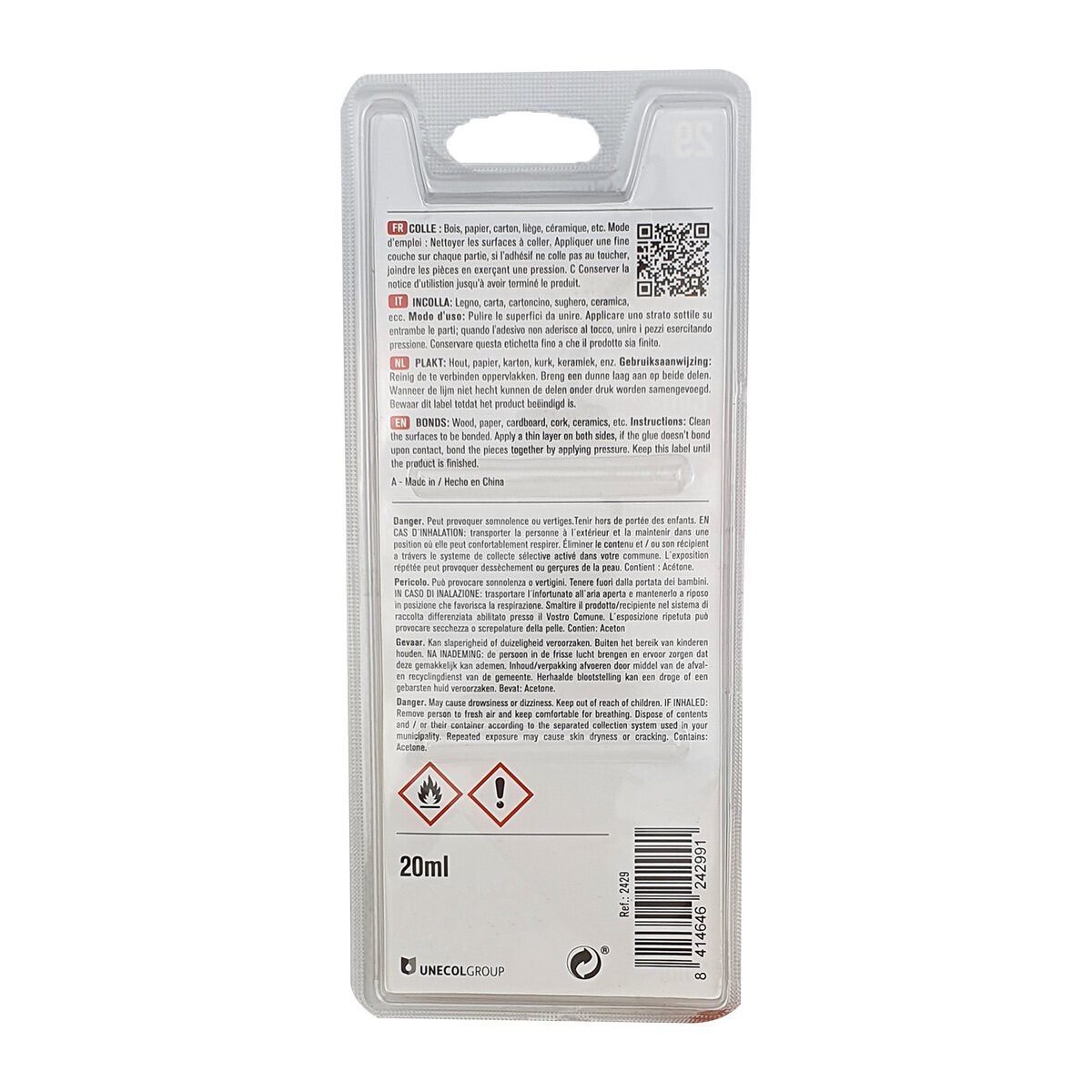 Tube de colle transparente multi-usage 20 ml Super Tite (changement d'emballage)