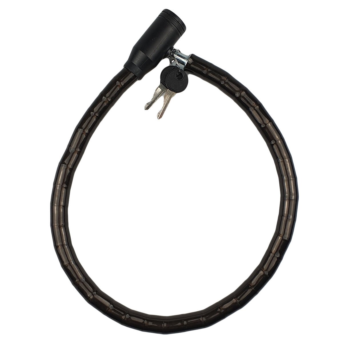 Câble anti-vol en métal renforcé pour vélo L 90.0 x D 1.7 cm avec 2 clés