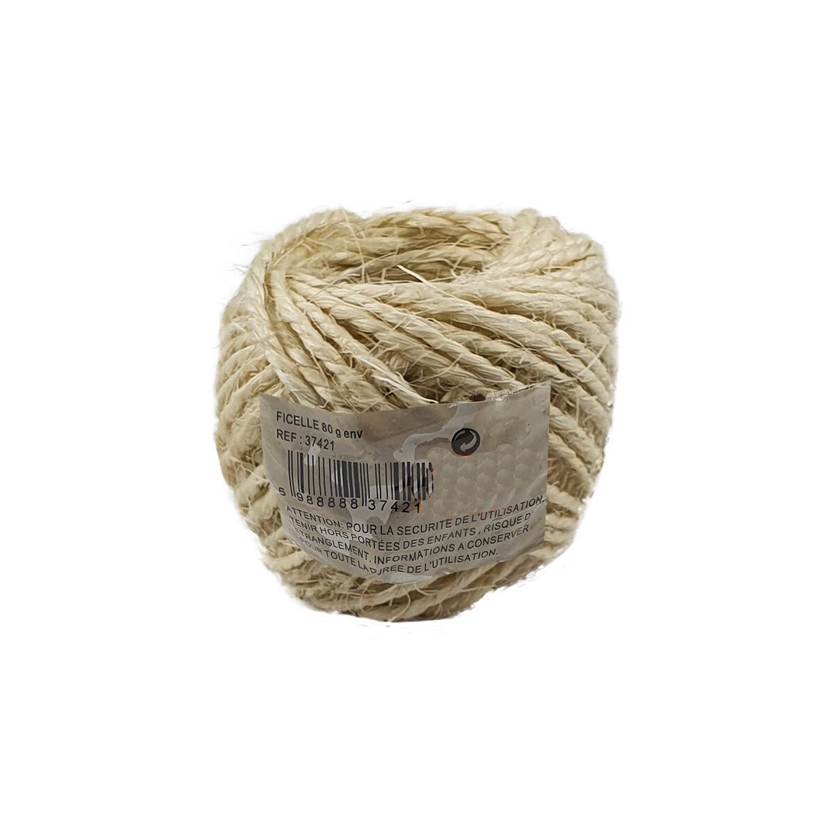 Sisal twine in a ball of about 80 g