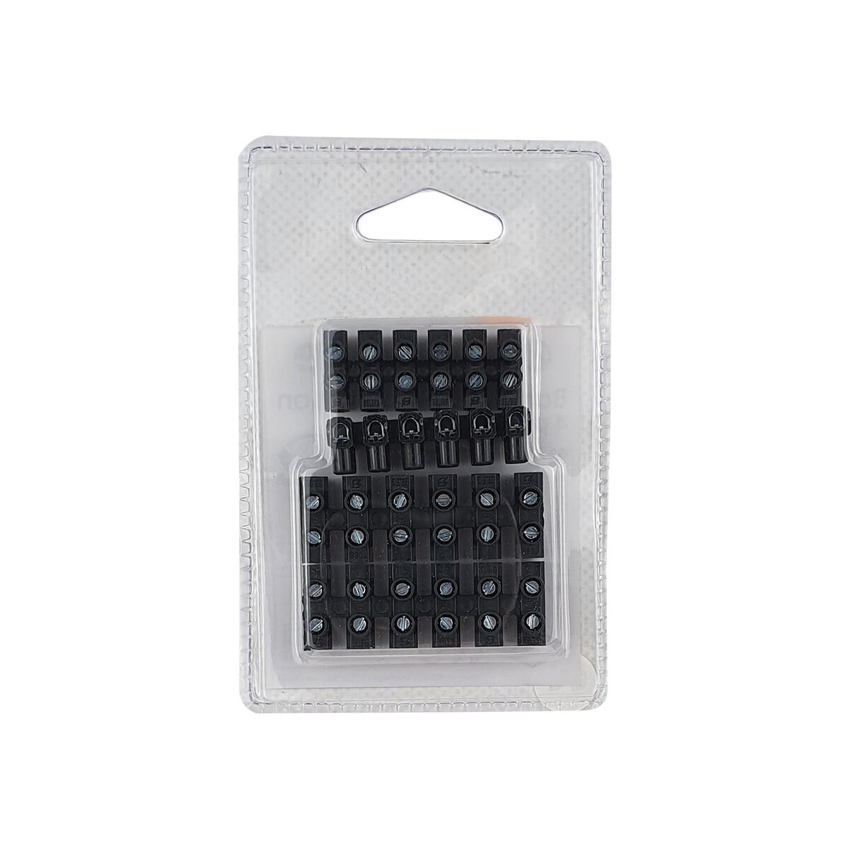 Lot de 4 barrettes de connexion électriques noires à 6 plots Expert Line