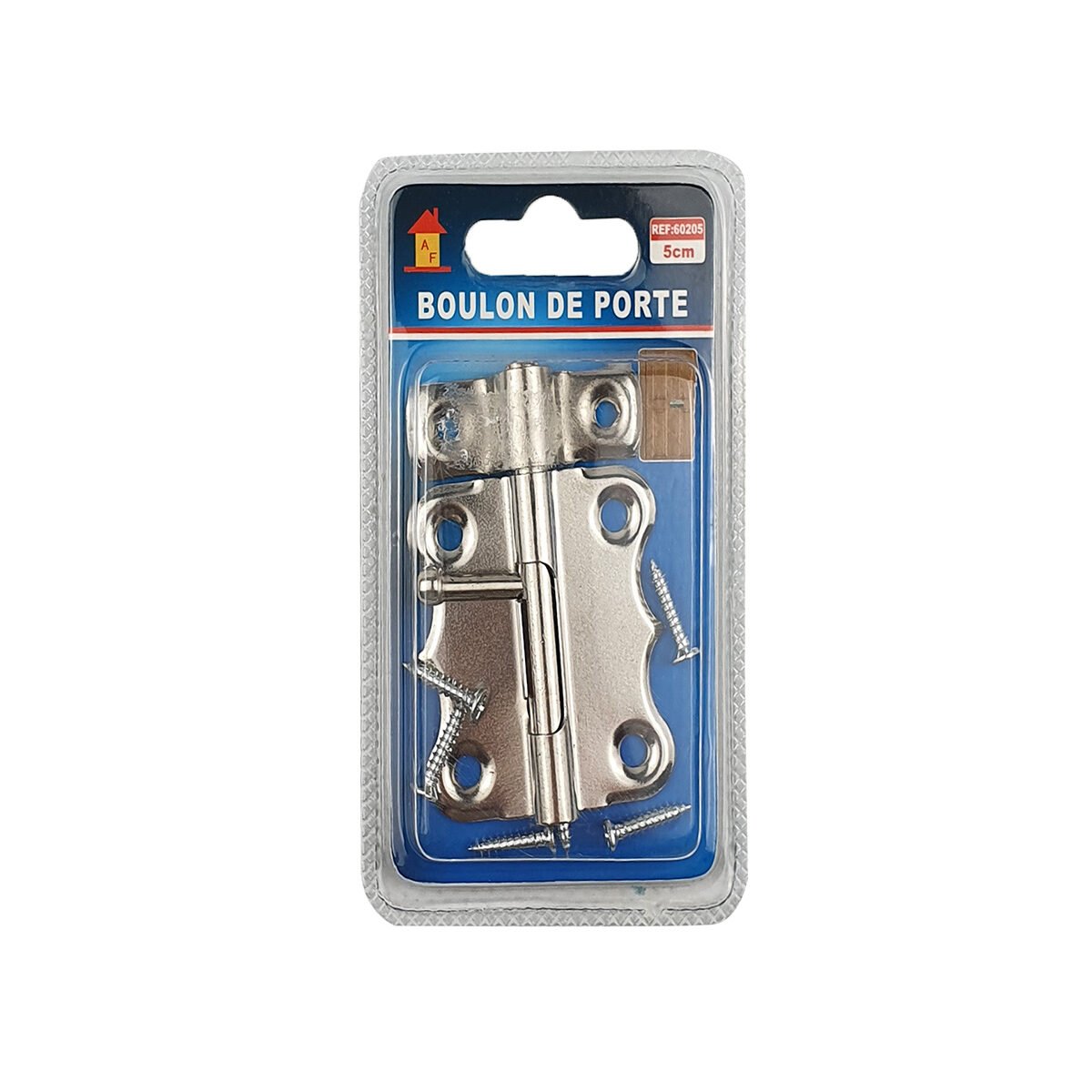 Targette de porte en métal L 6.5 x l 5.0 cm avec 6 vis