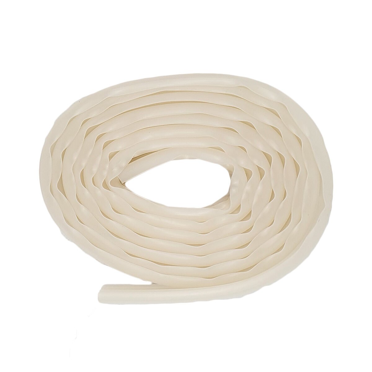 Set of 2 L 2.75 m transparent white silicone insulating seals to clip on for recent Luance PVC doors and windows