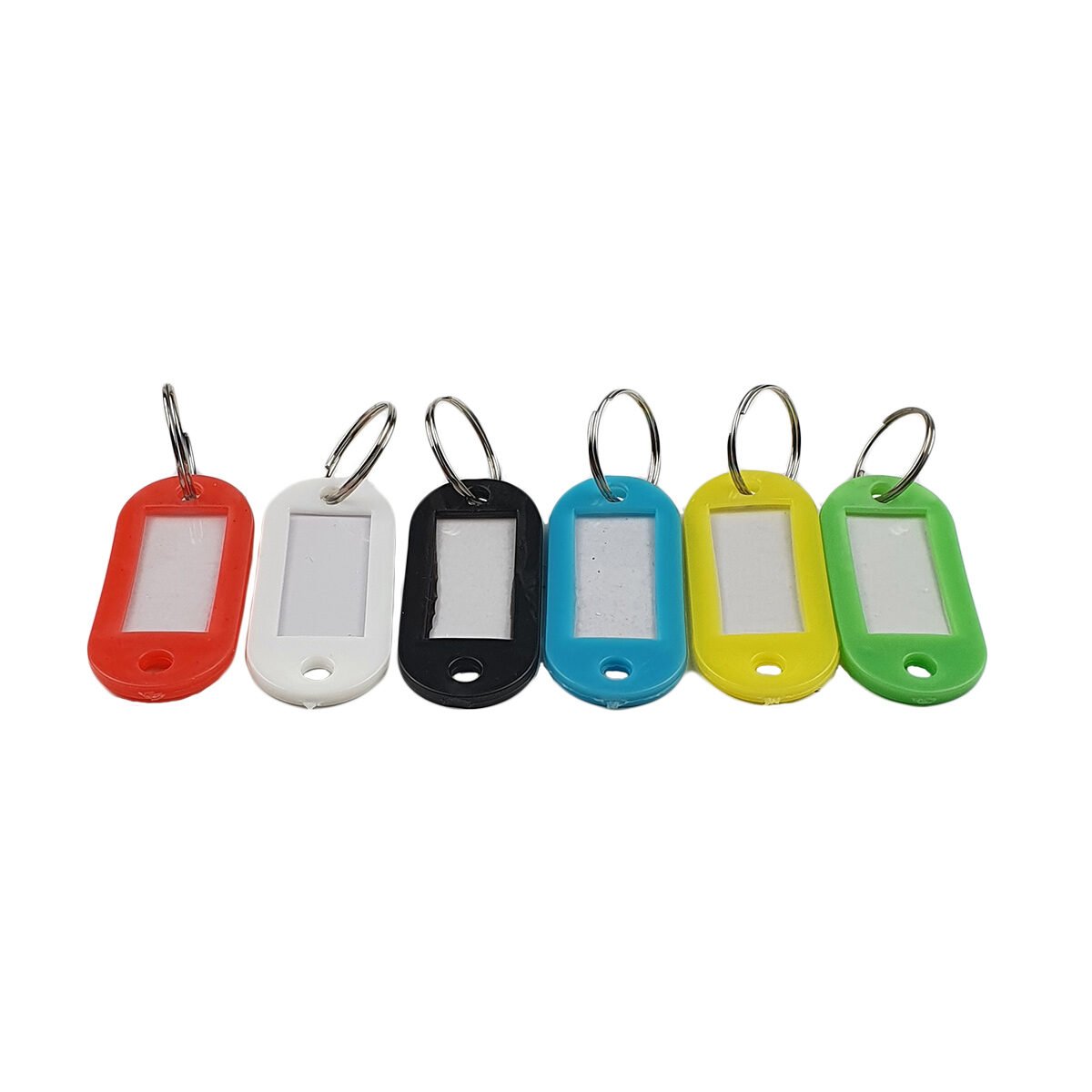 Lot de 6 porte-clés avec étiquette en plastique de couleurs différentes L 6.5 x l 2.0 cm Maître chef